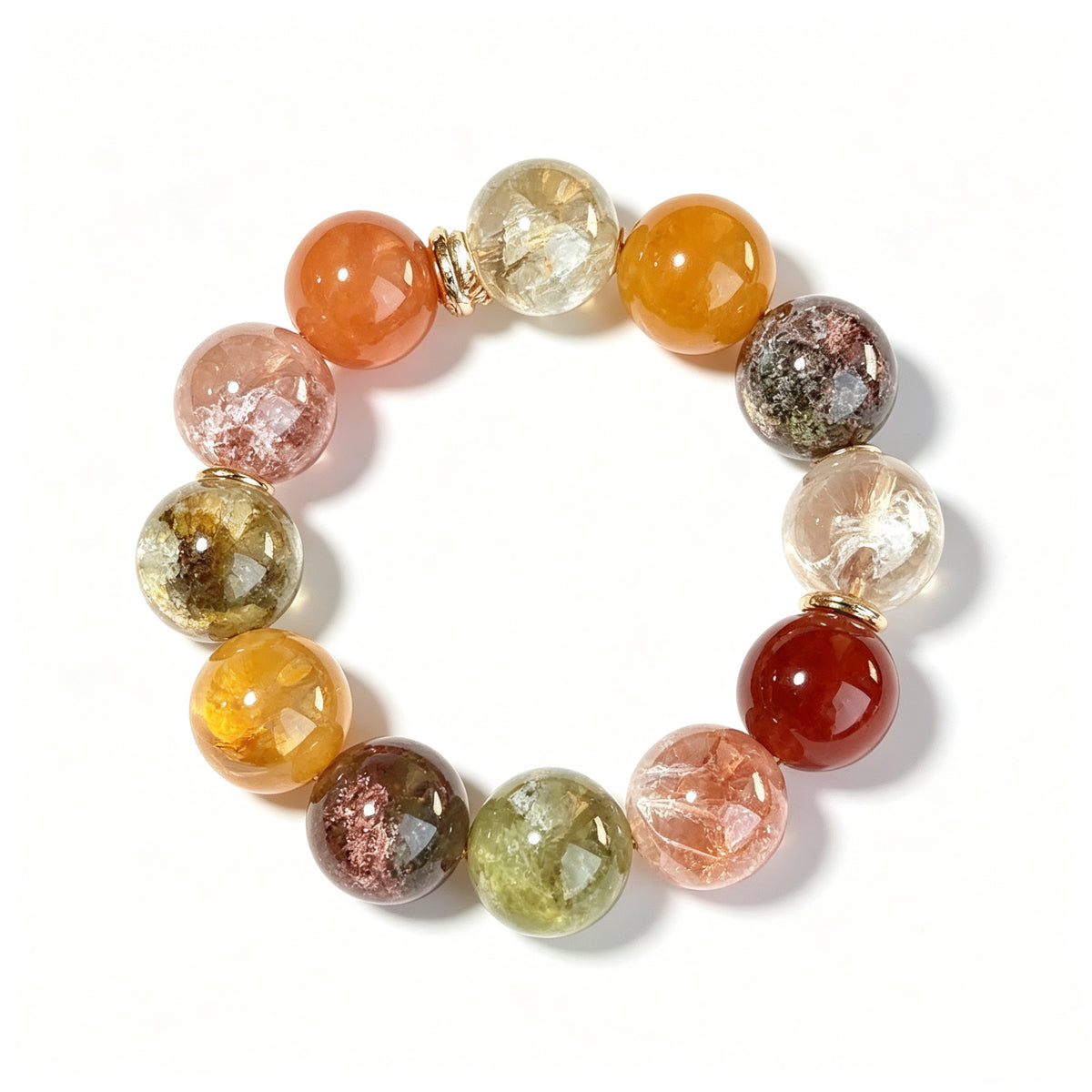 Four Seasons Phantom & Rabbit Hair Quartz Bracelet